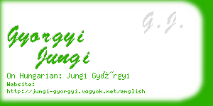 gyorgyi jungi business card